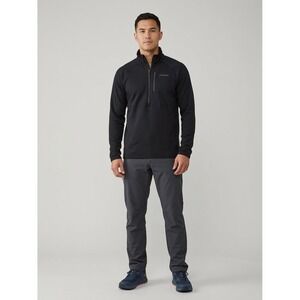 Patagonia Mens R1 Daily Zip-Neck Fleece Pullover Black XXL 40510